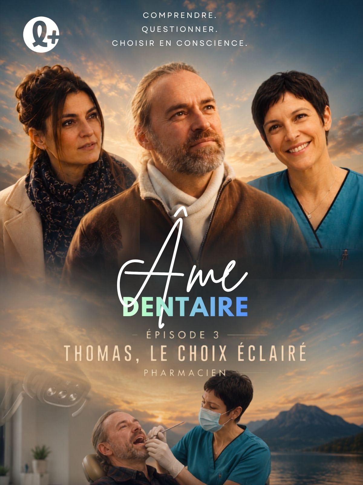 Thomas, aix les bains (AME DENTAIRE) : Thomas, pharmacien et patient informé, face à la Dre Céline Surel, dans un dialogue sur la prévention, la…
