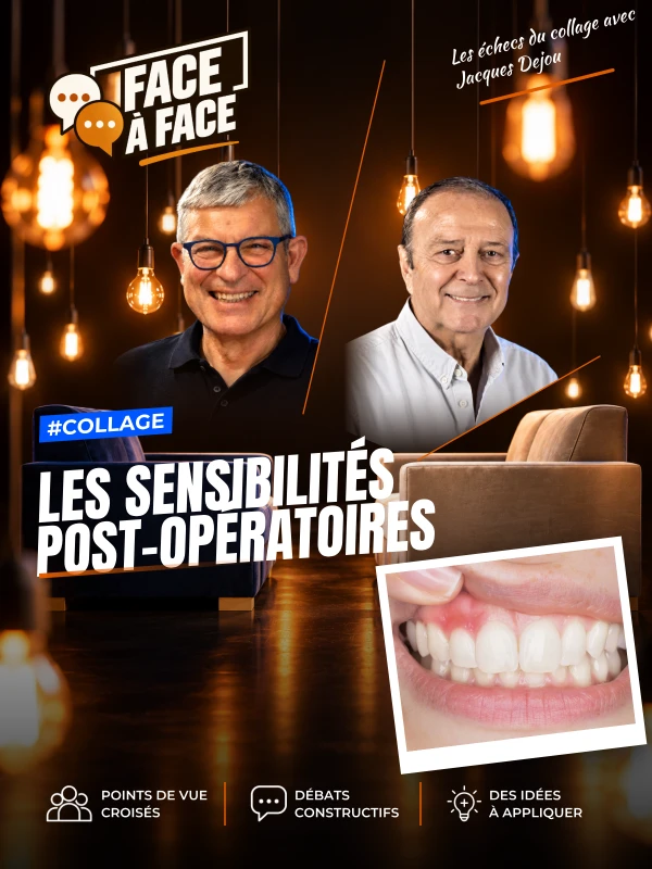 Les sensibilités post-opératoires (Face à Face, saison 1 épisode 27) : Dans cette vidéo, Les DrJacques DEJOU et André FAUCHER abordent les causes…