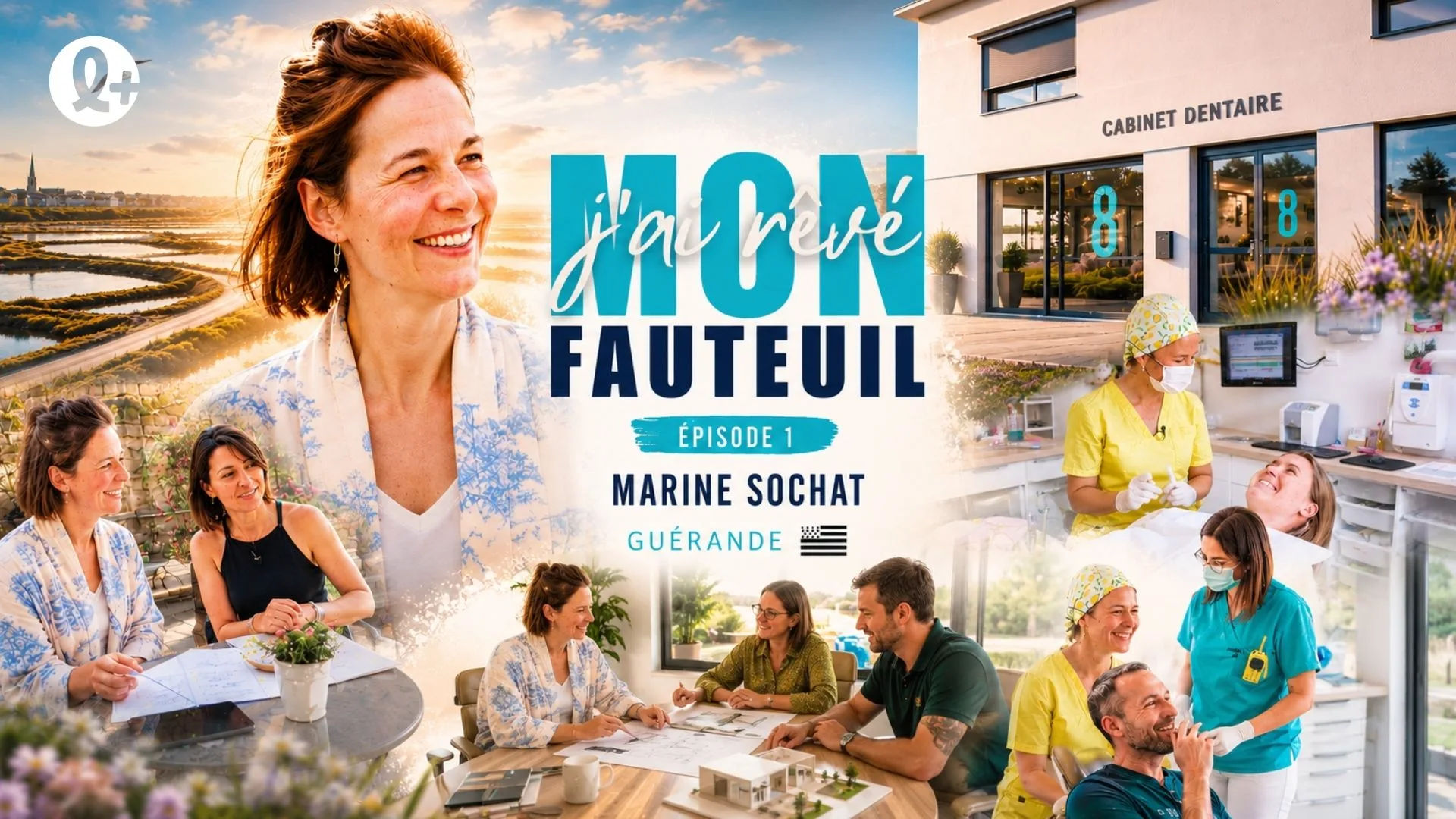 Dr marine sochat, guerrande (J'AI REVE MON FAUTEUIL, saison 1 épisode 1) : À Guérande, la Dre Marine Sochat conçoit son cabinet de A à Z : un espace…