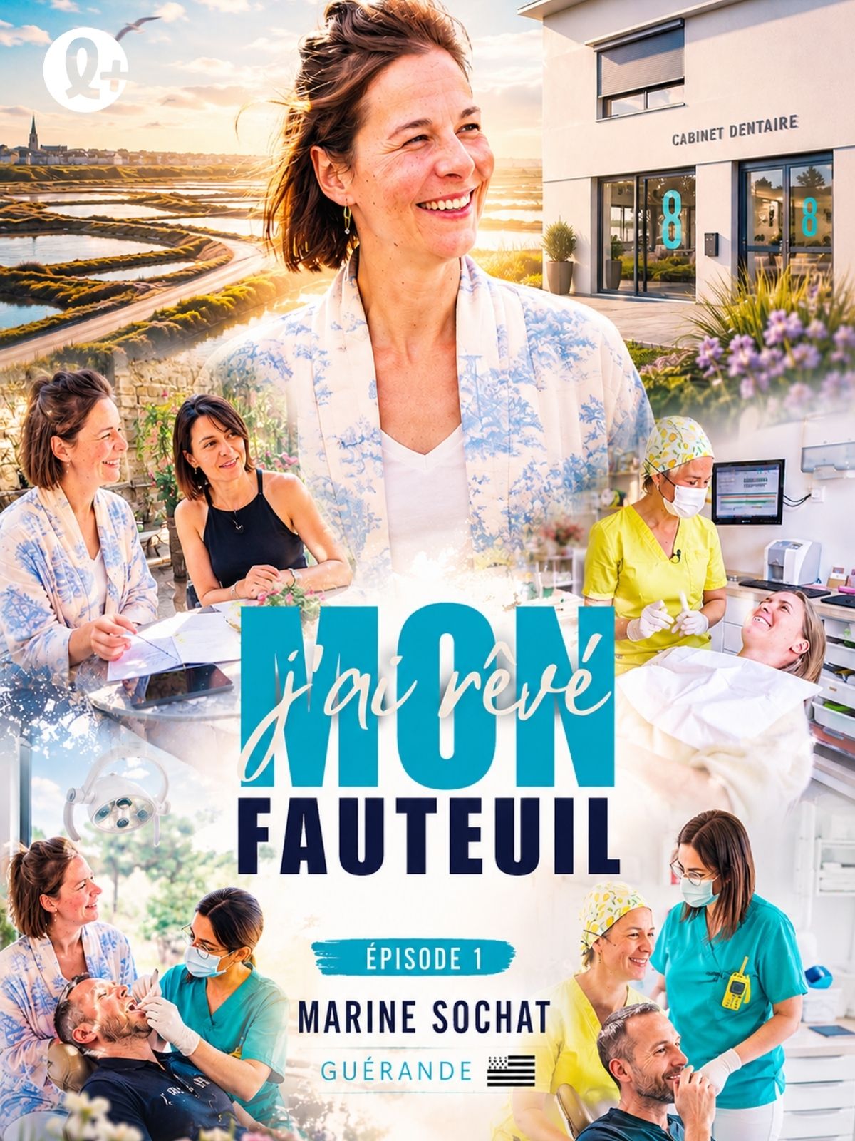 Dr marine sochat, guerrande (J'AI REVE MON FAUTEUIL, saison 1 épisode 1) : À Guérande, la Dre Marine Sochat conçoit son cabinet de A à Z : un espace…